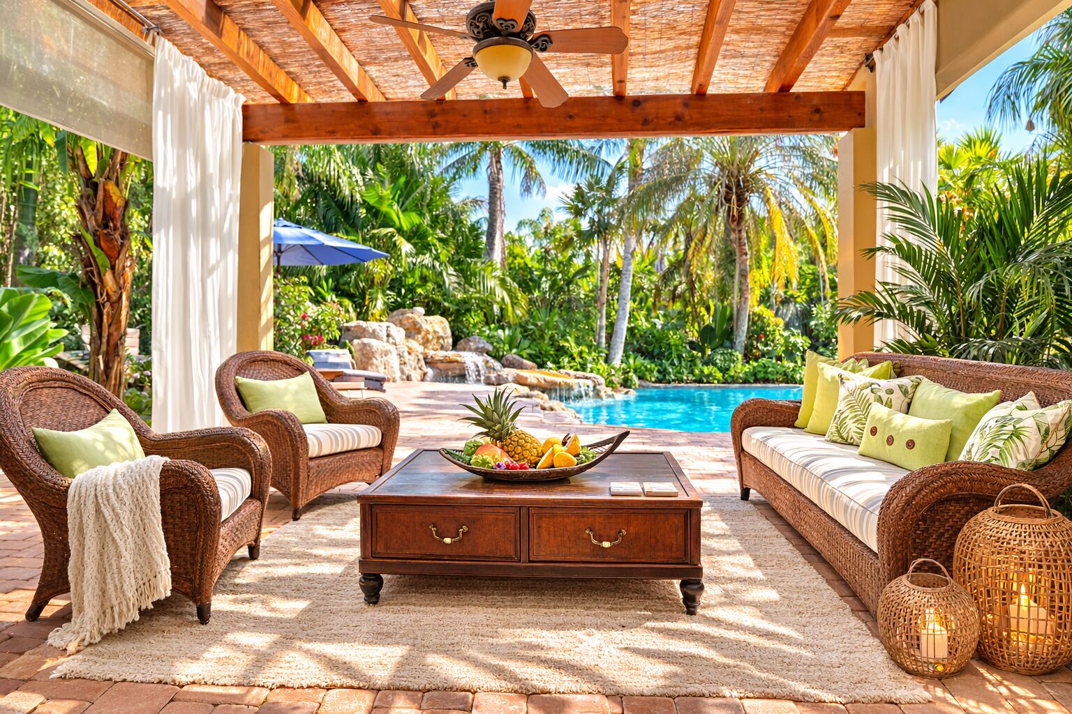 Piscine extérieure, piscine chauffée