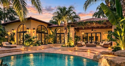 5BR Italian Villa Vizalli • Heated Pool&Jacuzzi • Office+Baby Rm-Tropical Escape