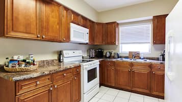 Microwave, oven, stovetop, dishwasher