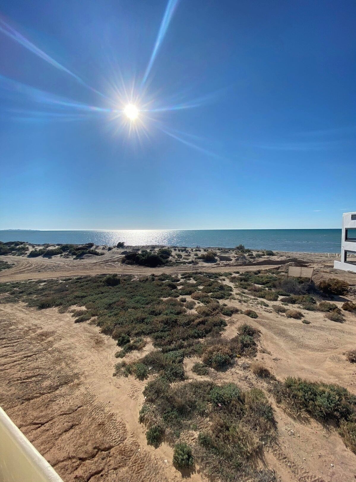 Plage, chaises longues