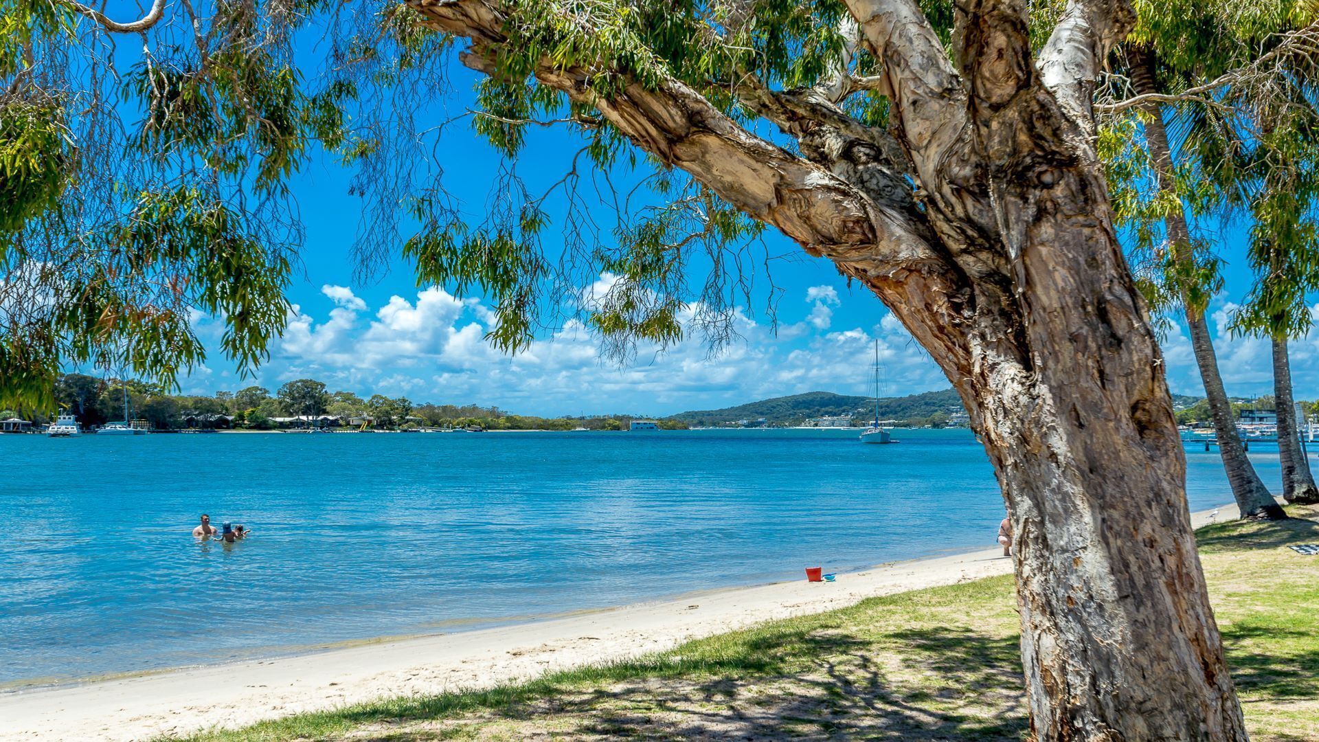 Beach nearby, beach umbrellas