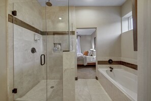 Bathtub, hair dryer, towels