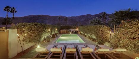A heated pool