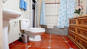 Combined shower/tub - Beautiful house in Chapala with an incredible garden with pool (Chapala)