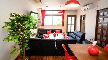 Two-Bedroom Apartment | Living room | TV, video-game console