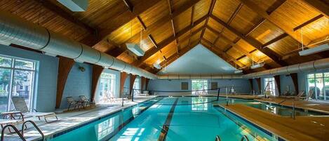 Indoor pool, outdoor pool
