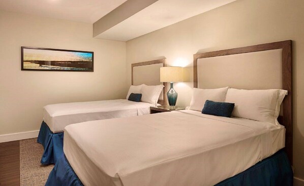 2 bedrooms, in-room safe, iron/ironing board, WiFi
