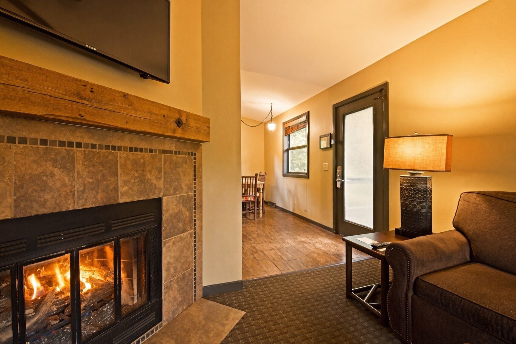 TV, fireplace, DVD player, table tennis