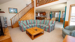 TV, fireplace, video library, stereo - Oceanside, Hot Tub, Close to Beach, Community Pool, CP4, Crown Palace (Corolla)
