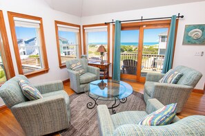 TV, fireplace - Semi-Oceanfront, Close to Beach, Private Pool, Pool Table, OS5Q, Olympus (Corolla)