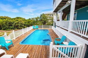 Et oppvarmet basseng