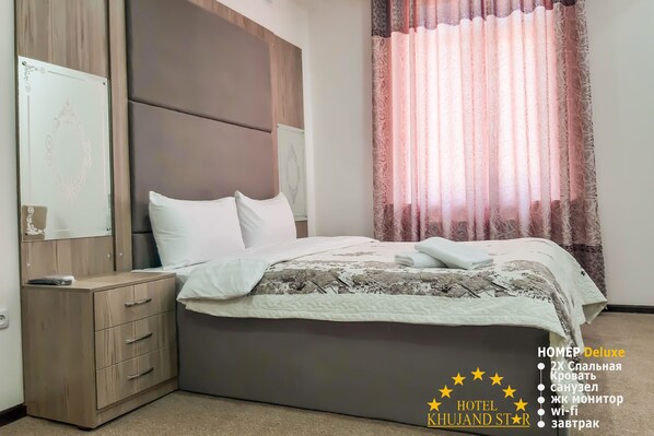 Deluxe Double Room | Blackout drapes, soundproofing, iron/ironing board, free WiFi