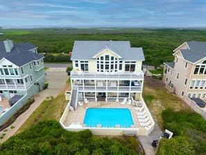 Exterior - OCEANFRONT, Pool, ELEV, Pool Table, Ocean Views, PI256, Cabana Beach (Corolla)