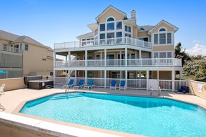 Pool - OCEANFRONT, Ocean views, beach access, Pool, PI139, Pine Haven (Corolla)