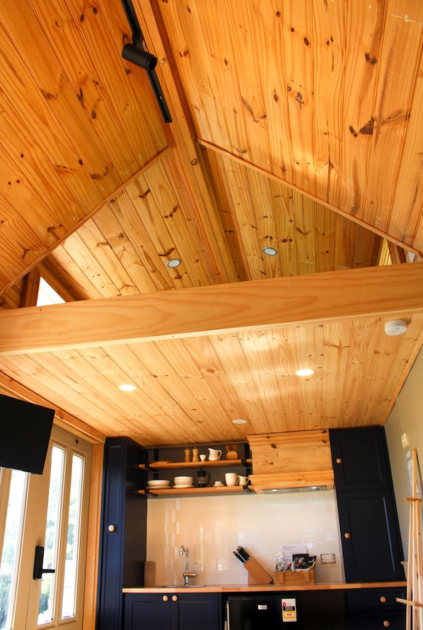 Design Cabin | Premium bedding, pillowtop beds, individually decorated