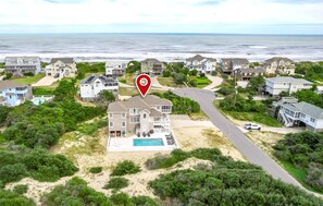 Exterior - Oceanside, Private Pool, Hot Tub, ELEV, Close to Beach Access, OS1C, Here At Last (Corolla)