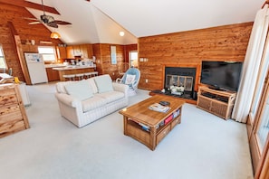 TV, DVD player, stereo - Oceanside, 4 BRs, 500 ft to Beach Access, Quiet Area, Gas Fireplace, OS3B, Sea Escape (Corolla)