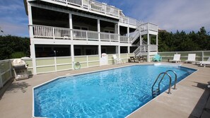 A heated pool - Oceanside, Rec Room, Priv Pool, Hot Tub, Close to Beach Access, PI161, St Nicks (Corolla)