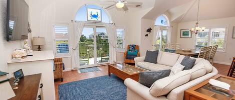 Télévision, cheminée, lecteur de DVD