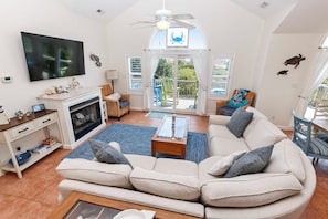 TV, fireplace, DVD player - Oceanside, Priv Pool, Hot Tub, OS Shuffleboard, Rec Rm, WW1039, Island So Remote (Corolla)