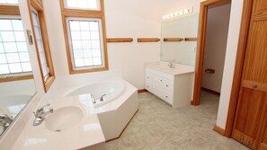Douche, serviettes fournies