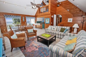 TV, table football, stereo