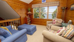 TV, foosball, stereo