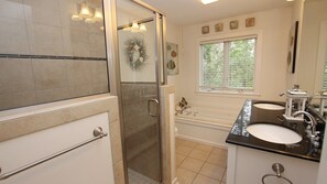Shower, towels - Oceanside, Private Pool, Hot Tub, Screened Porch, 722, The Sandlot (Corolla)