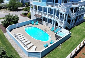 Pool - Oceanside, Private Pool, ELEV, Hot Tub, Corolla Light Amenities, BH6, Sunny Rays (Corolla)