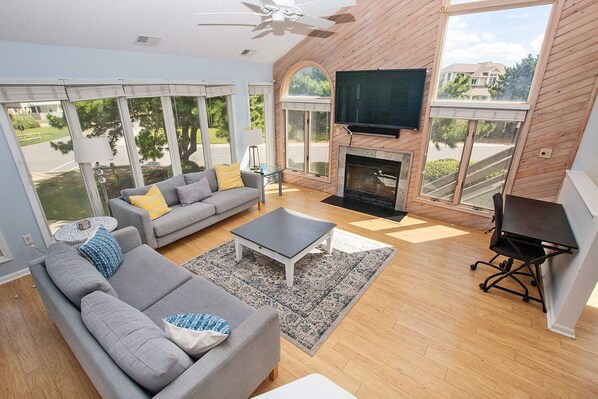 TV - Oceanside, 485 ft to Beach Access, Community Amenities, 609, Black Dog (Corolla)