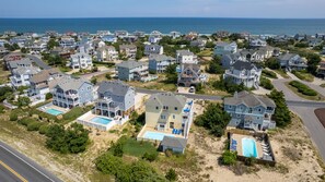 Exterior - Oceanside, 7 BRs, Priv Pool, H Tub, Community Amenities, VOH3, Safe Harbor (Corolla)