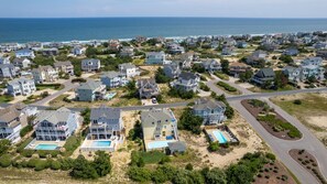 Exterior - Oceanside, 7 BRs, Priv Pool, H Tub, Community Amenities, VOH3, Safe Harbor (Corolla)