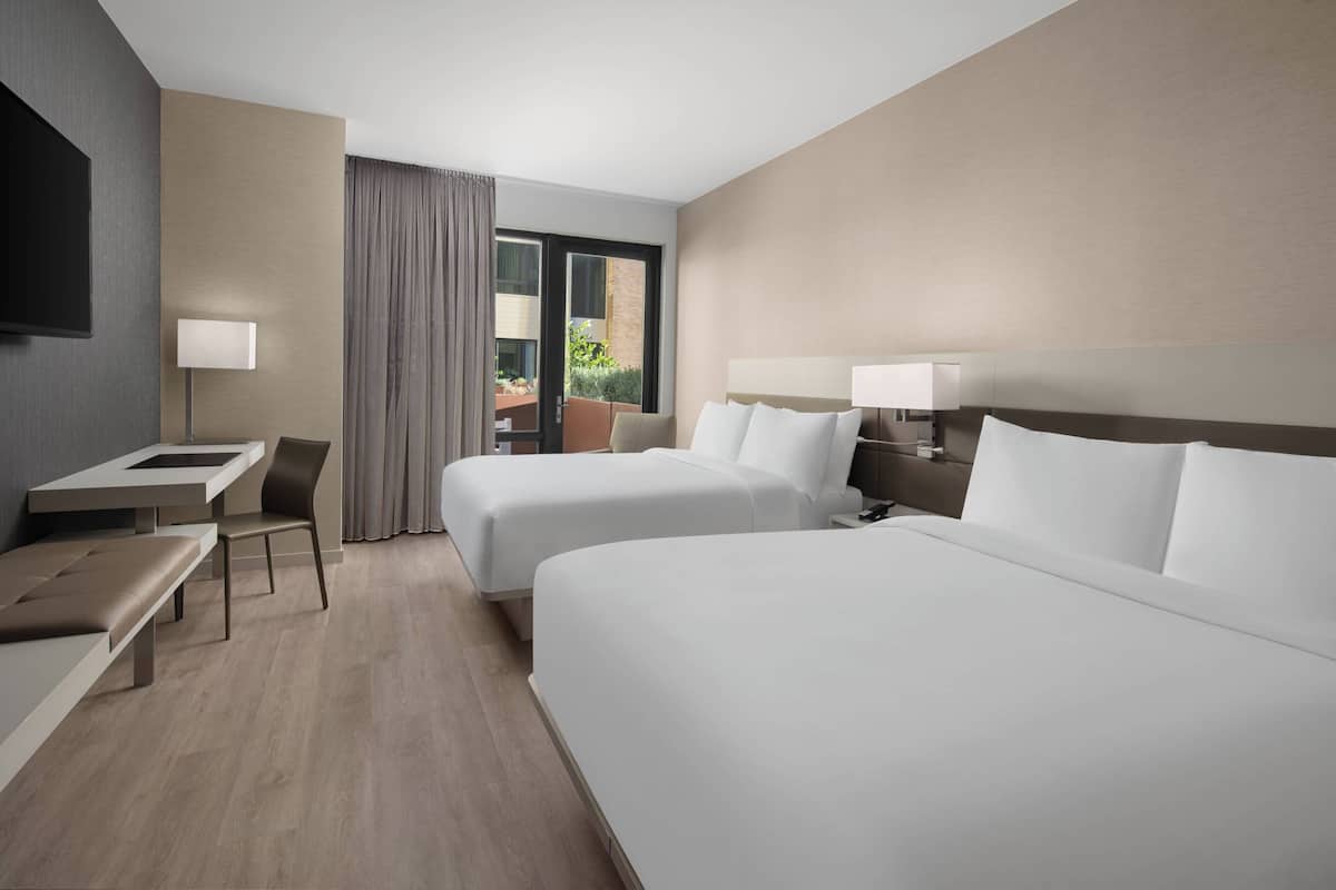 In-room safe, desk, laptop workspace, blackout drapes