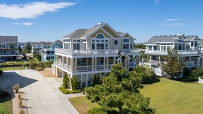 Exterior - Semi-Oceanfront, Private Pool, Ocean Views, Close to beach, BU76, Trading Winds (Corolla)