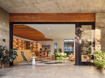 Reception area at Hotel Magdalena