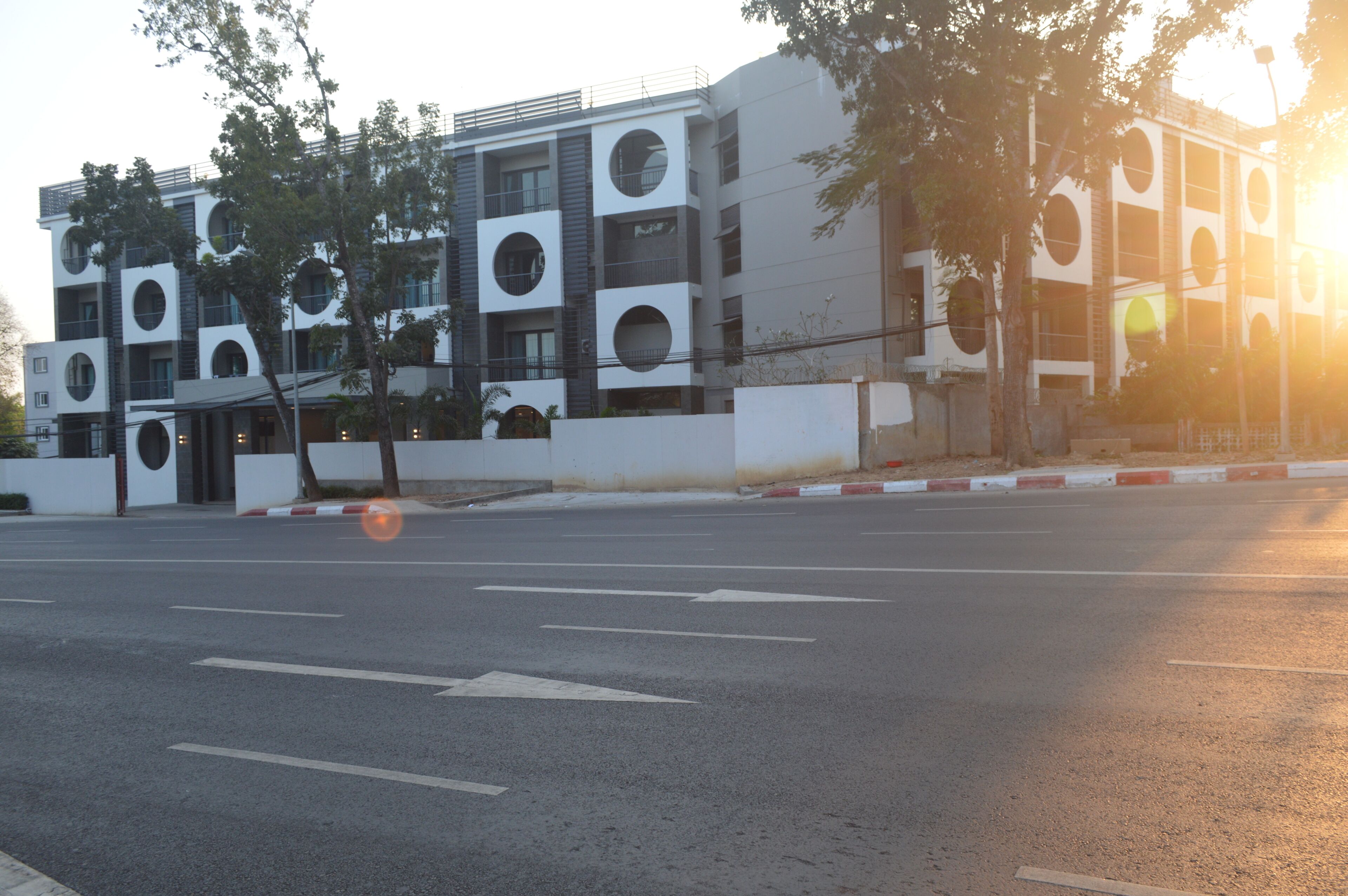 front of property – evening/night