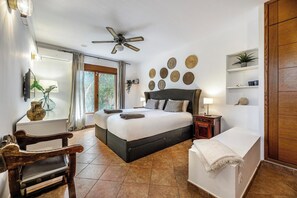 5 chambres, coffre-fort, fer et planche Ă repasser