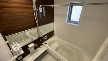 Superior Room (3B) | Bathroom | Separate tub and shower, deep soaking tub, hair dryer, electronic bidet