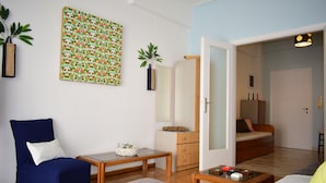 Standard Apartment | Living room | Flat-screen TV - Apartment 6 min from City Center & Acropolis (Athens)