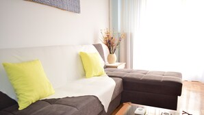 Standard Apartment | Living room | Flat-screen TV - Apartment 6 min from City Center & Acropolis (Athens)