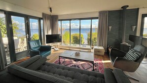 Bungalow, 3 chambres, patio, vue jardin | Coin séjour