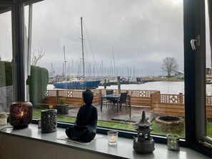 Bungalow, 2 Bedrooms, Patio, Garden View | Property grounds - Chalet Gaby With Sauna, Private Dock, and Canoes at Lauwersmeer (Anjum)