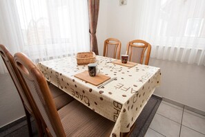 Apartment | Private kitchen | Fridge, microwave, stovetop, coffee/tea maker