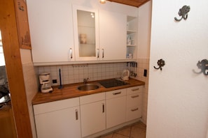 Apartment | Private kitchen | Fridge, microwave, stovetop, dishwasher