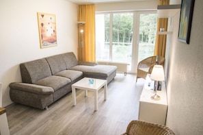 Apartment | Wohnzimmer | Fernseher, DVD-Player