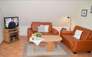 Apartment | Wohnzimmer | Fernseher, DVD-Player