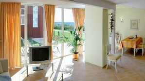 House | Living room | TV, fireplace, DVD player - Wave (Groemitz)