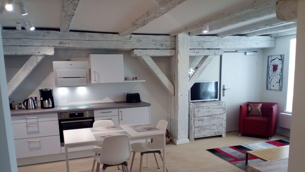 Private kitchen - Schönes Ambiente in Ferienwohnung im Historischen Speicher (Lübeck)
