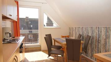 Apartemen (Haus Königsdüne I-4) | Dapur pribadi | Lemari es