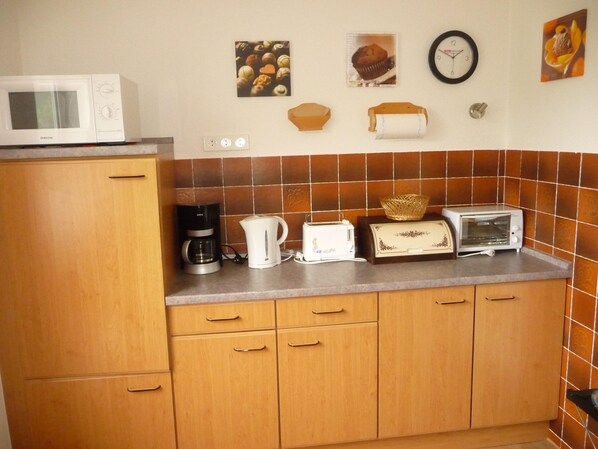 Apartment | Private kitchen | Fridge, microwave, stovetop, dishwasher